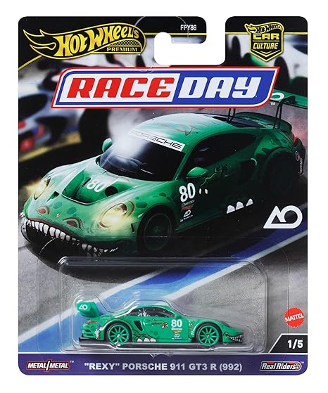 HOT WHEELS RACE DAY REXY PORSCHE 911 GT3 R 992 CAR CULTURE (9C1D