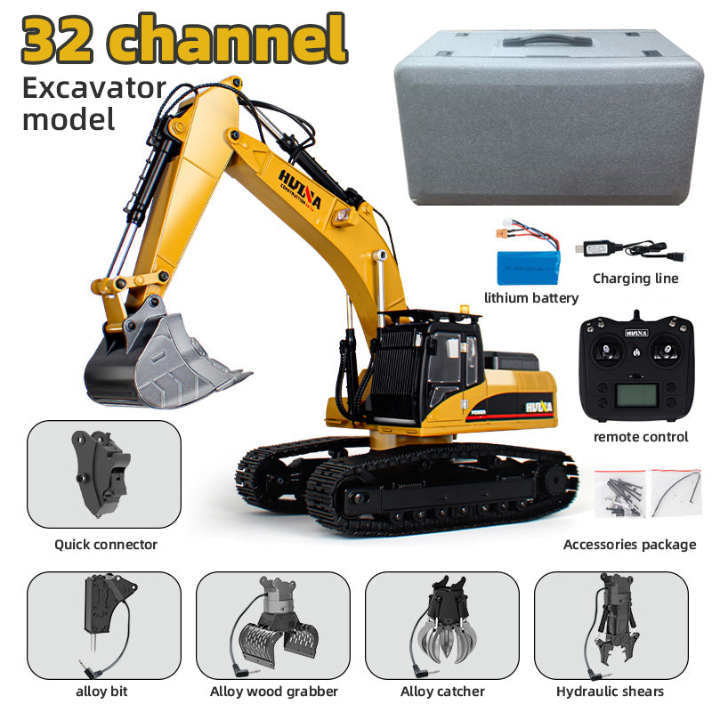 HUINA 1580 1:14 RC FULLY FUNCTIONAL PROFESSIONAL EXCAVATOR MODEL