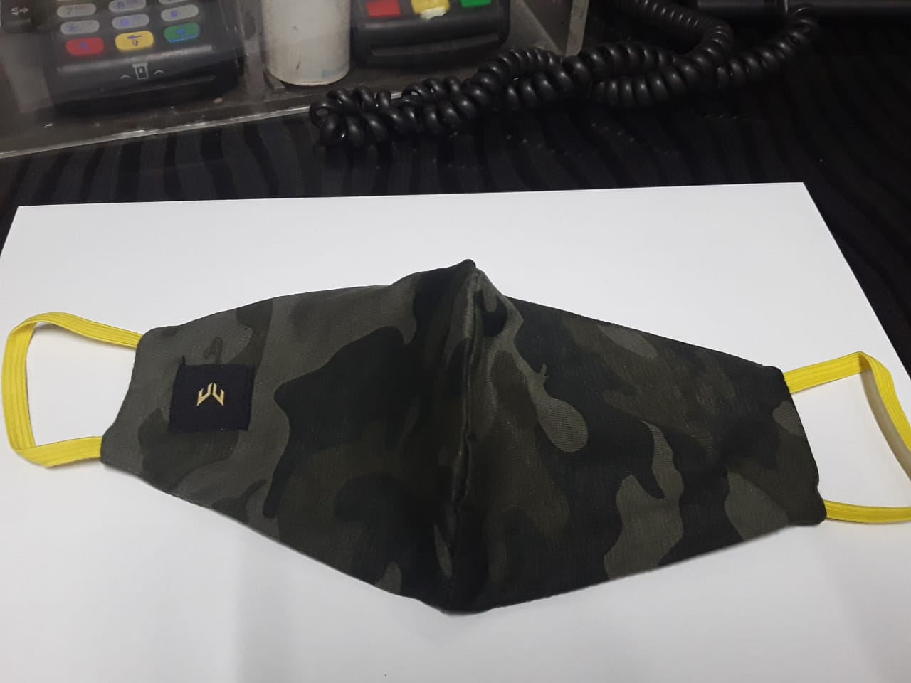 Facemask Army Camo-Back Strap Light Large