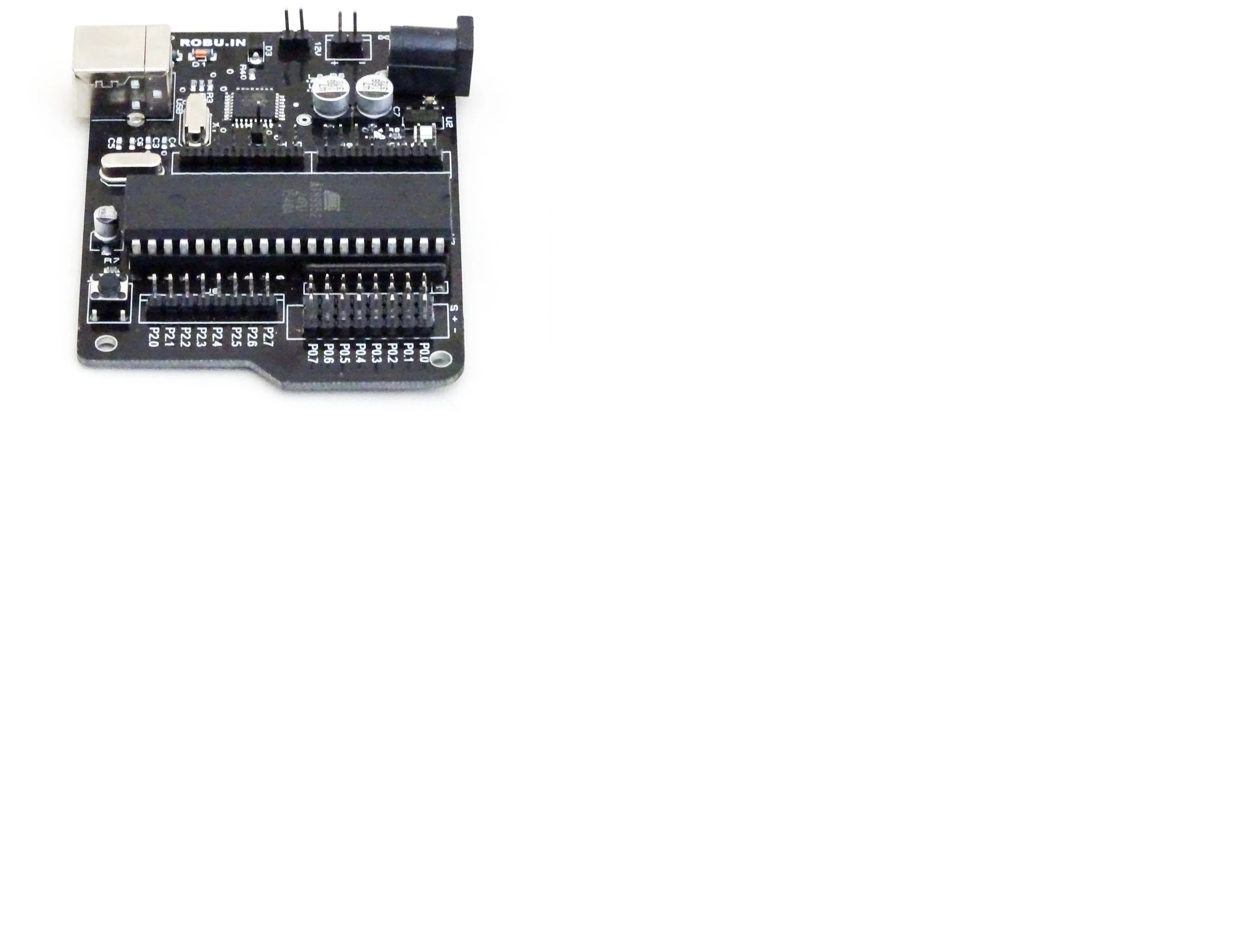 SmartElex Aryabhatta 8051 Microcontroller Development Board AT89S52 with Onboard USB Programmer