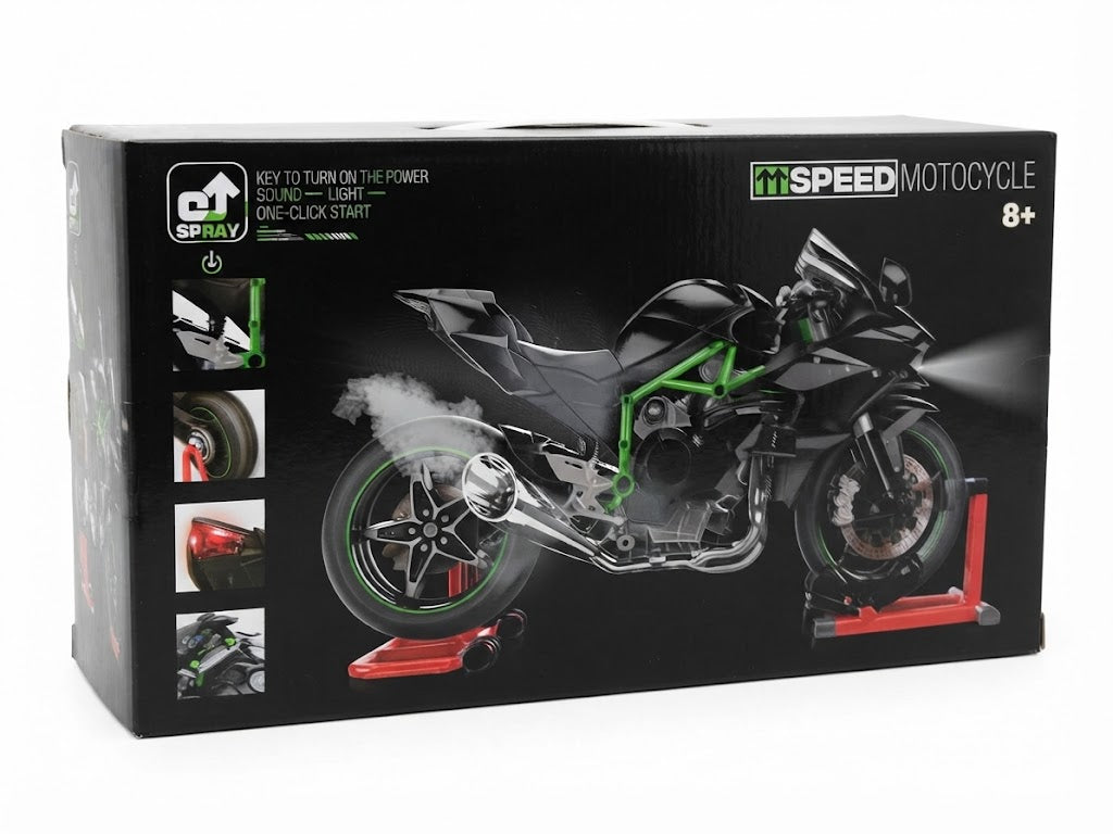 DIE CAST 1/10 0754-1A ALLOY SPRAY SPEED KAWASAKI MOTORCYCLE