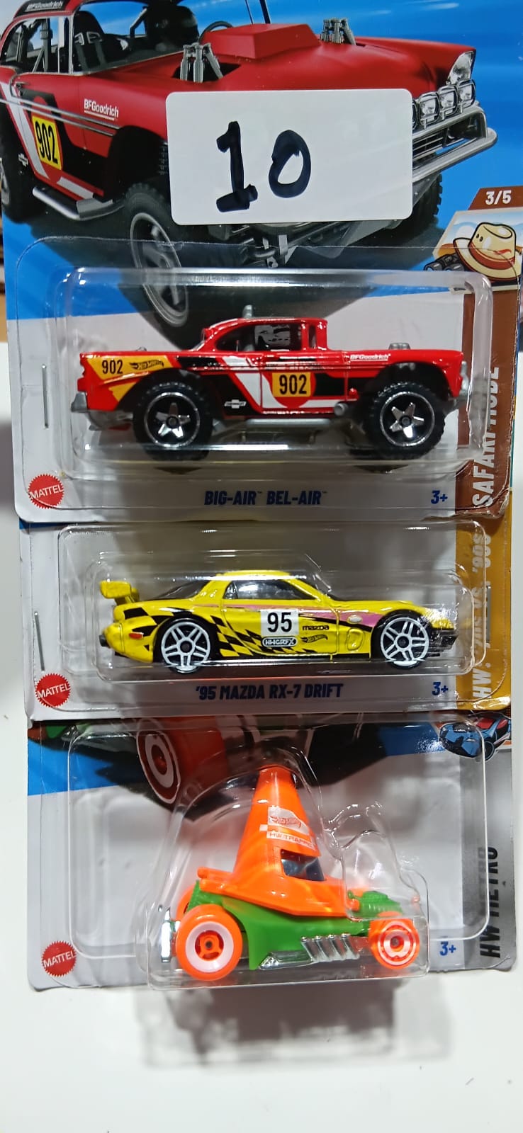 HOT WHEELS CASE-H MAINLINE (PACK OF 3) DIECAST