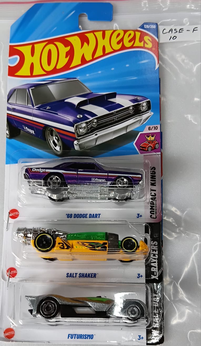 HOT WHEELS - CASE F (2025) - BASIC CAR ASSORTED (PACK OF 3 )-DIECAST