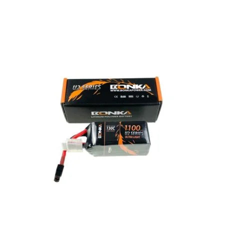 Bonka 22.2V 1100mAh 130C 6S FPV U2 Series Lithium Polymer Battery Pack