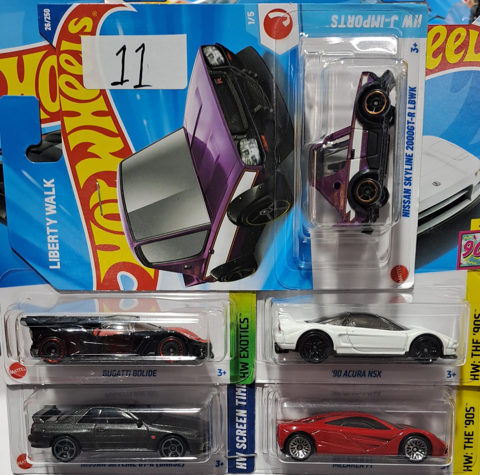 HOT WHEELS CARS (PACK OF 5 NOS)