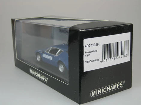 MINICHAMPS RENAULT ALPINE A 310 BLUE 1/43 DIE CAST MODEL