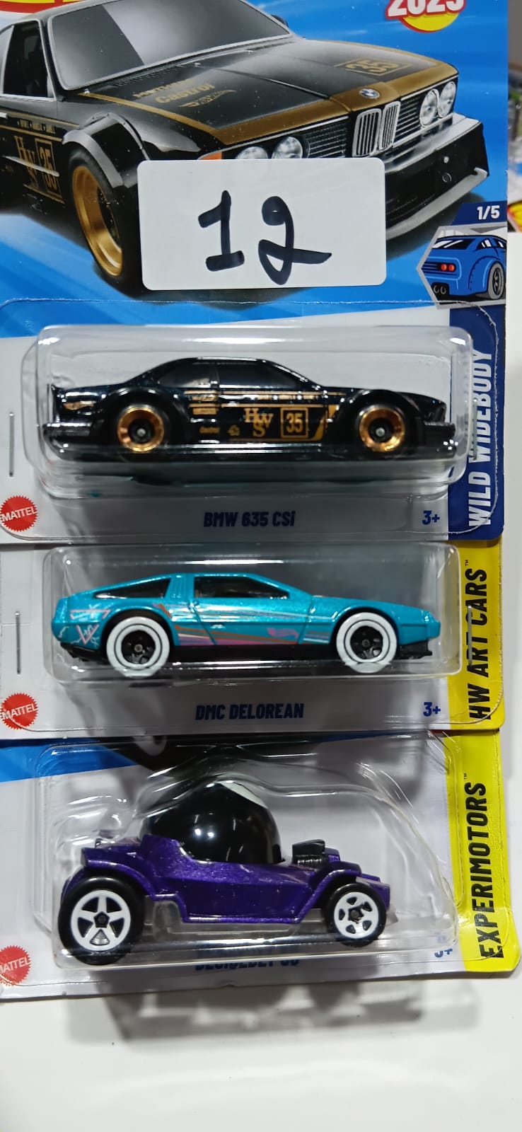 HOT WHEELS CASE-H MAINLINE (PACK OF 3) DIECAST