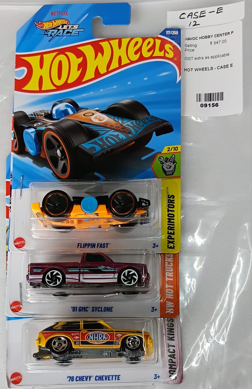 HOT WHEELS - CASE E (2025) - BASIC CAR ASSORTED (PACK OF 3 )-DIECAST