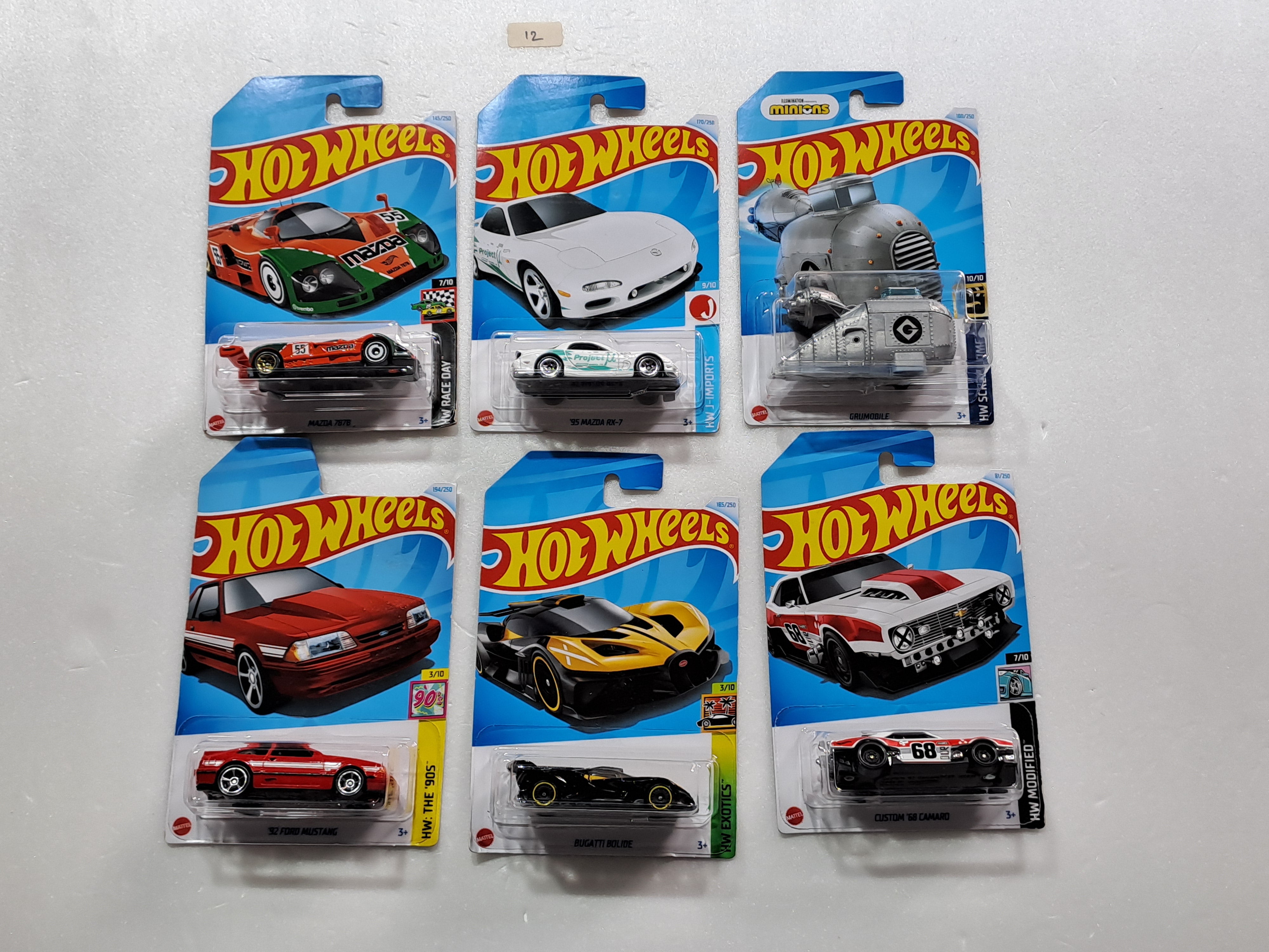 HOT WHEELS - CASE M- BASIC CAR ASSORTED (PACK OF 6 )-DIECAST