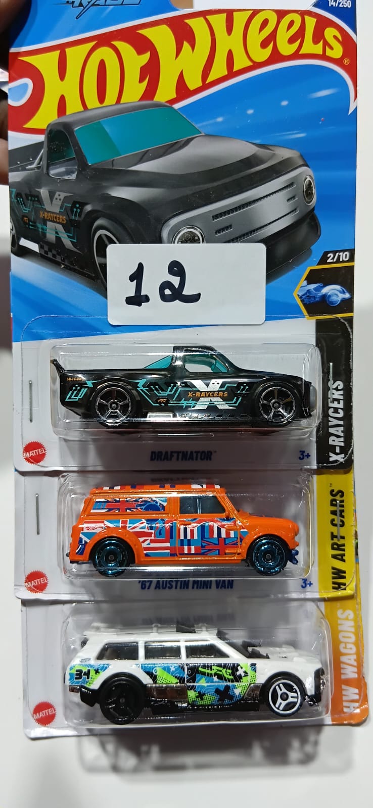 HOT WHEELS CASE-J MAINLINE (PACK OF 3) DIECAST