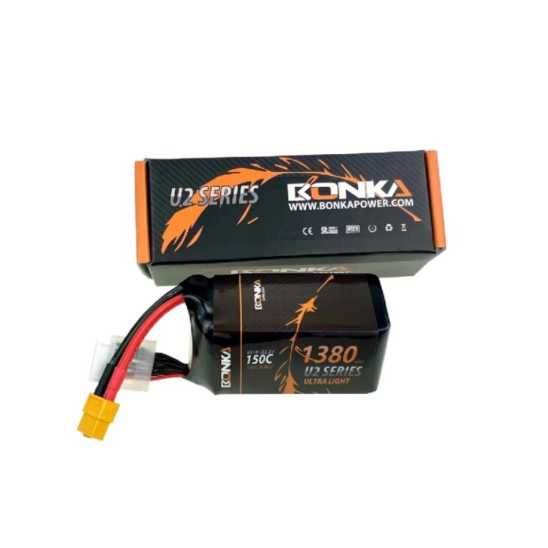 Bonka 22.2V 1380mAh 150C 6S FPV U2 Series Lithium Polymer Battery Pack