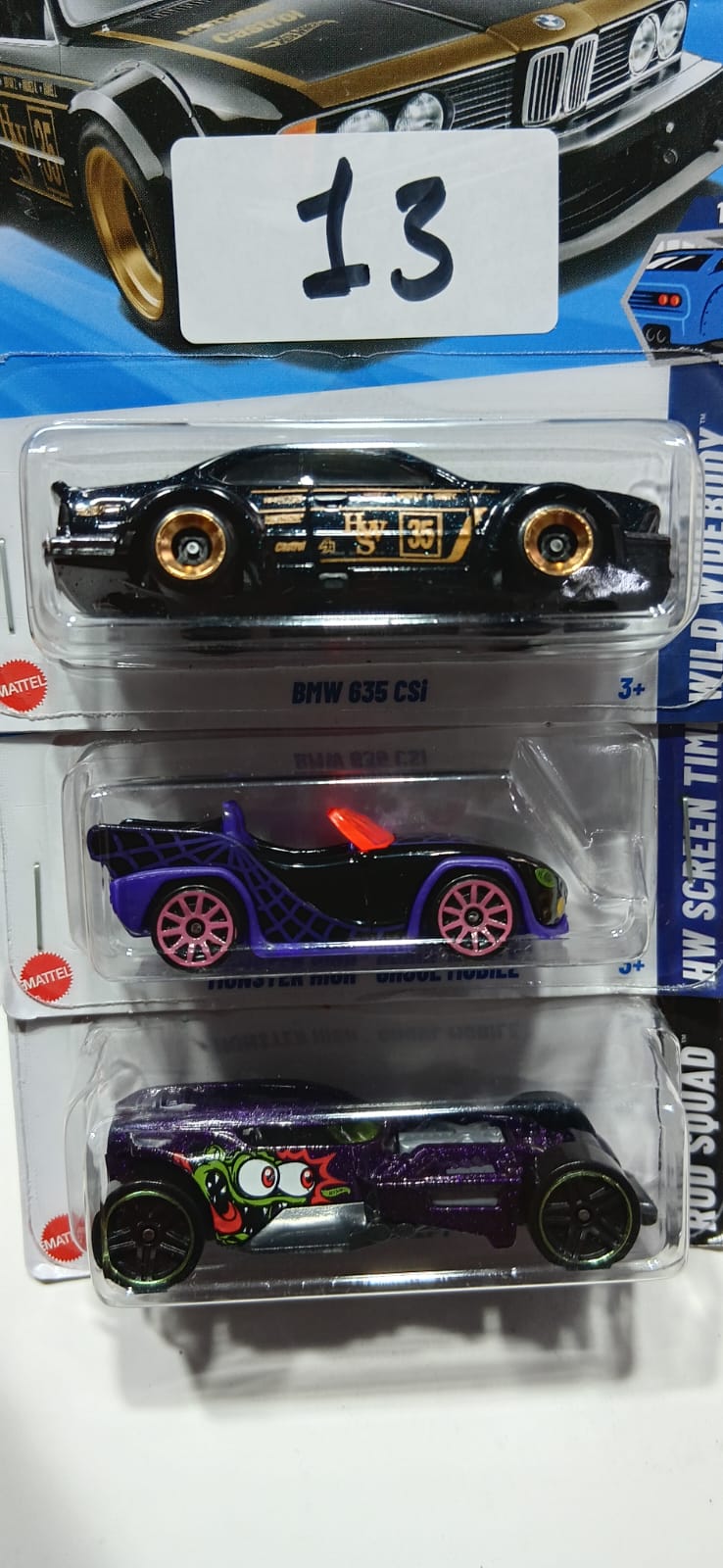 HOT WHEELS CASE-H MAINLINE (PACK OF 3) DIECAST