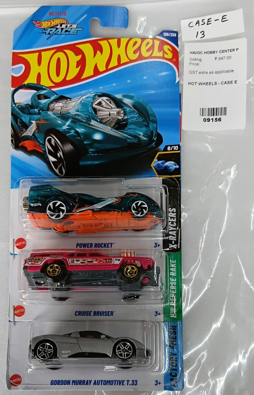 HOT WHEELS - CASE E (2025) - BASIC CAR ASSORTED (PACK OF 3 )-DIECAST