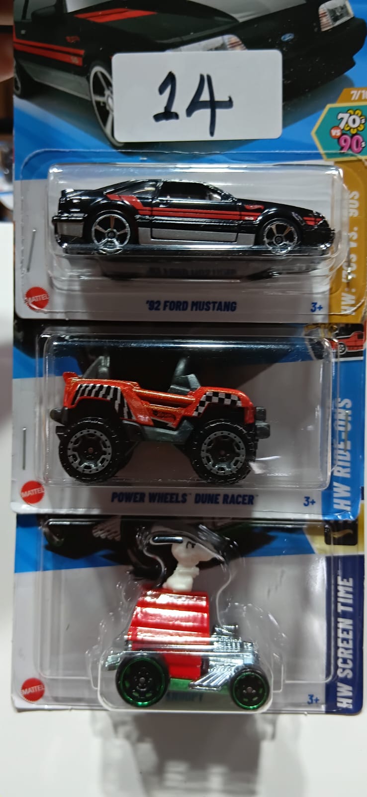 HOT WHEELS CASE-G MAINLINE (PACK OF 3) DIECAST
