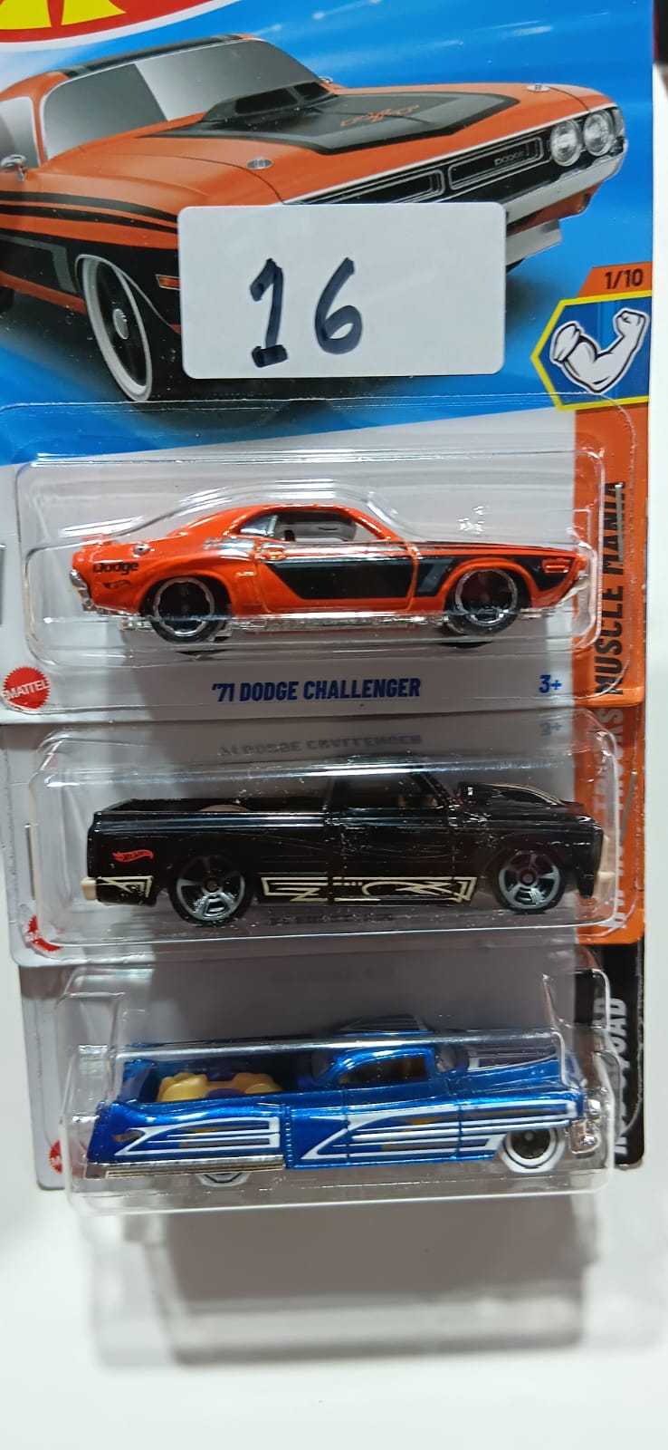 HOT WHEELS CASE-G MAINLINE (PACK OF 3) DIECAST