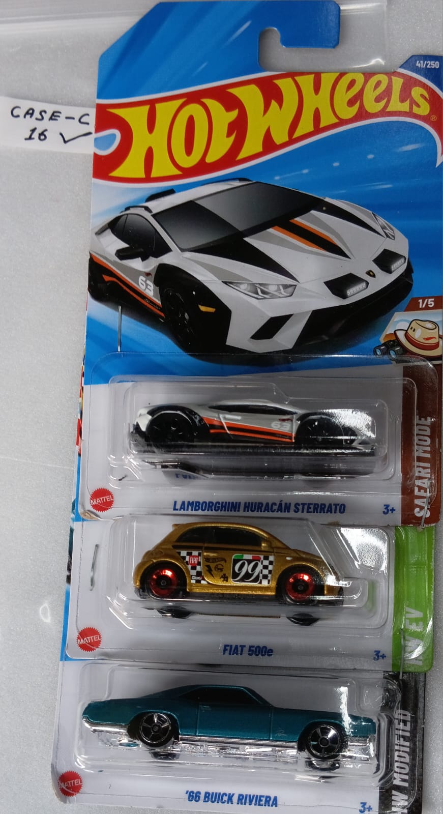 HOT WHEELS - CASE C (2025) - BASIC CAR ASSORTED (PACK OF 3 )-DIECAST