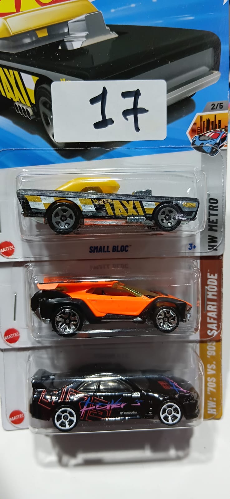 HOT WHEELS CASE-H MAINLINE (PACK OF 3) DIECAST