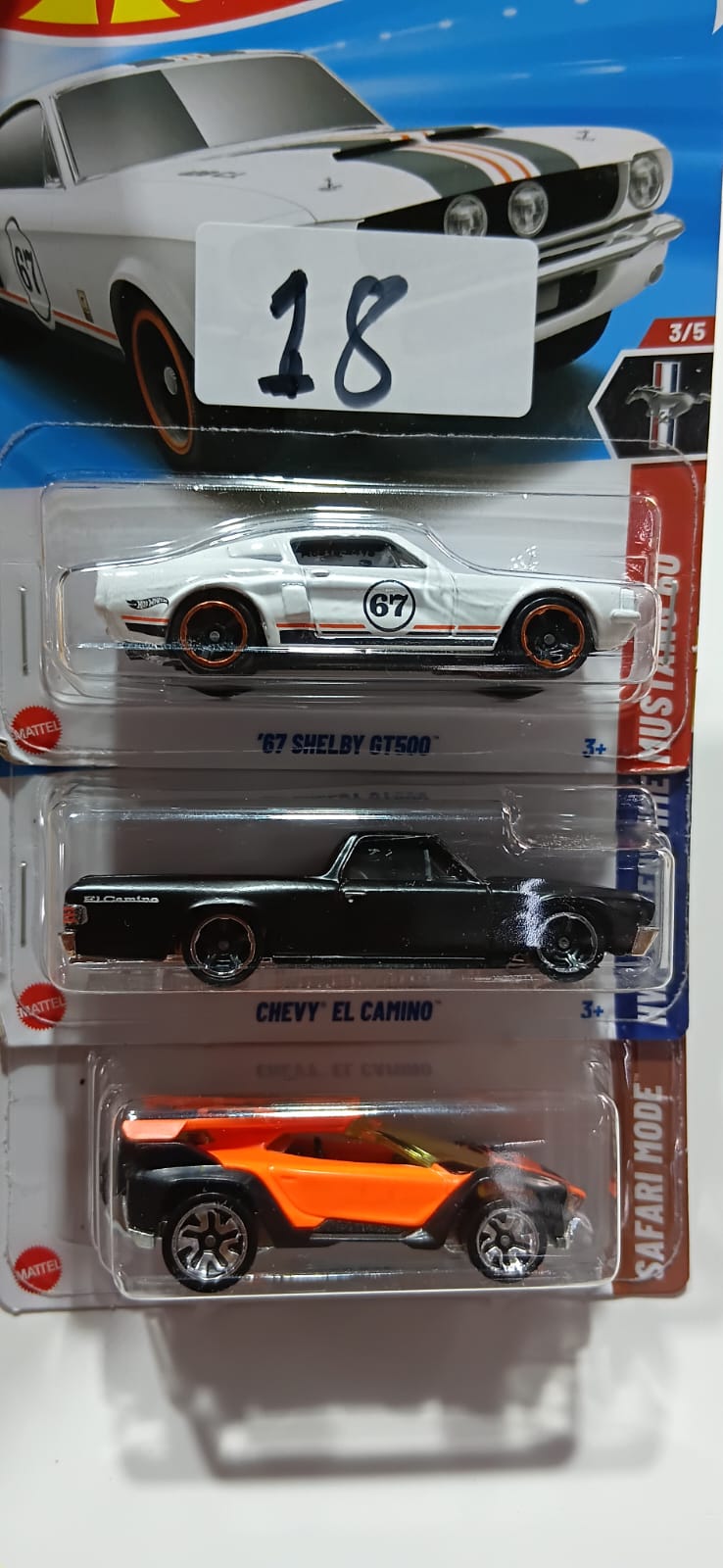 HOT WHEELS CASE-G MAINLINE (PACK OF 3) DIECAST