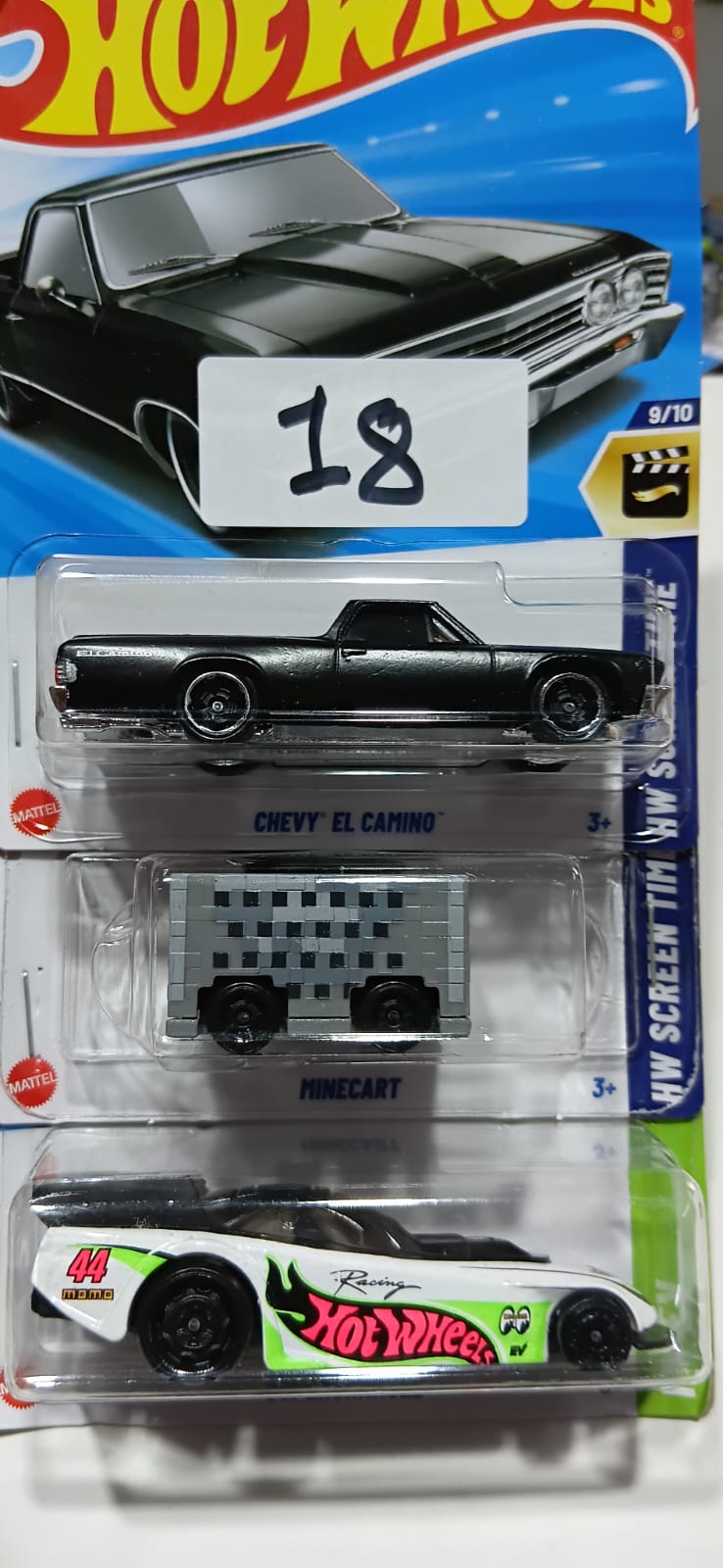 HOT WHEELS CASE-H MAINLINE (PACK OF 3) DIECAST