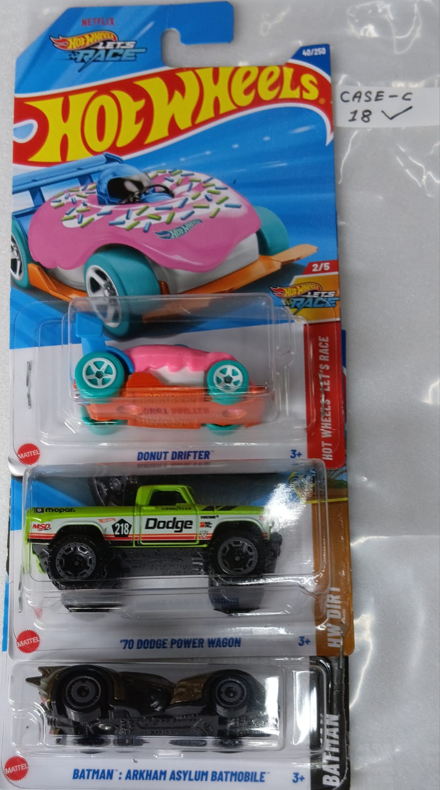 HOT WHEELS - CASE C (2025) - BASIC CAR ASSORTED (PACK OF 3 )-DIECAST