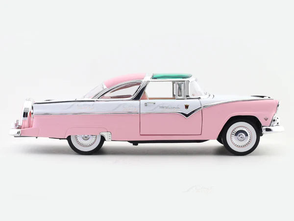 DIE CAST ROAD SIGNATURE 1955 FORD CROWN VICTORIA 1/18 SCALE PINK NO:92138