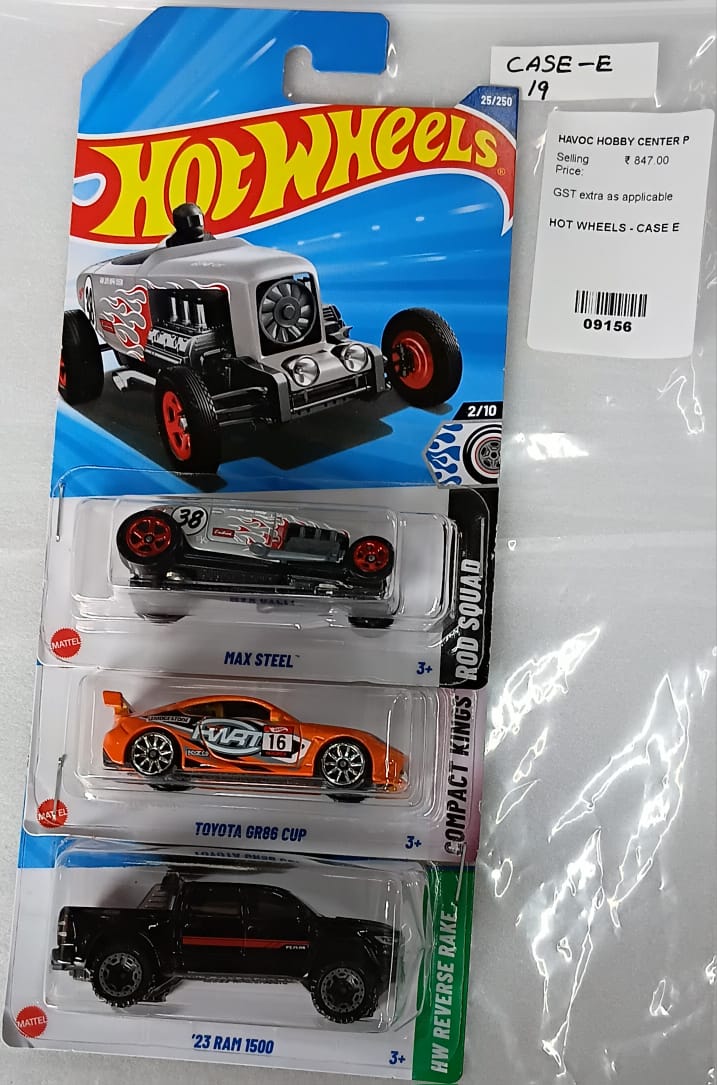 HOT WHEELS - CASE E (2025) - BASIC CAR ASSORTED (PACK OF 3 )-DIECAST