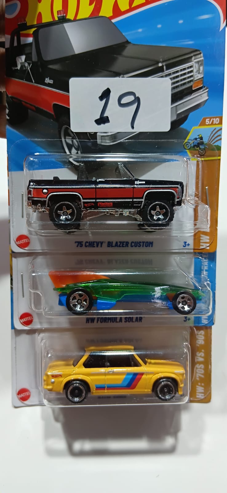 HOT WHEELS CASE-G MAINLINE (PACK OF 3) DIECAST