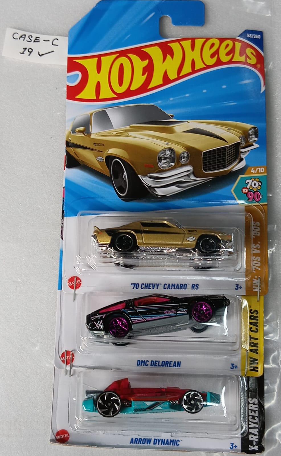 HOT WHEELS - CASE C (2025) - BASIC CAR ASSORTED (PACK OF 3 )-DIECAST