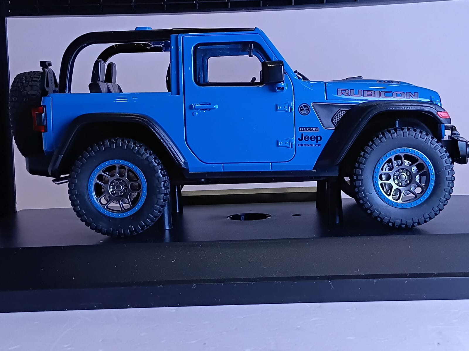 1:18 ALLOY CAR K1-13-A RECON JEEP RUBICON DIE-CAST MODEL SKY BLUE