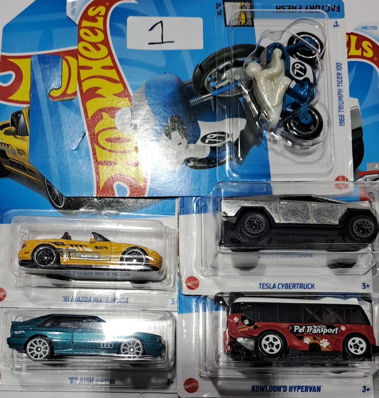 HOT WHEELS CARS (PACK OF 5 NOS)