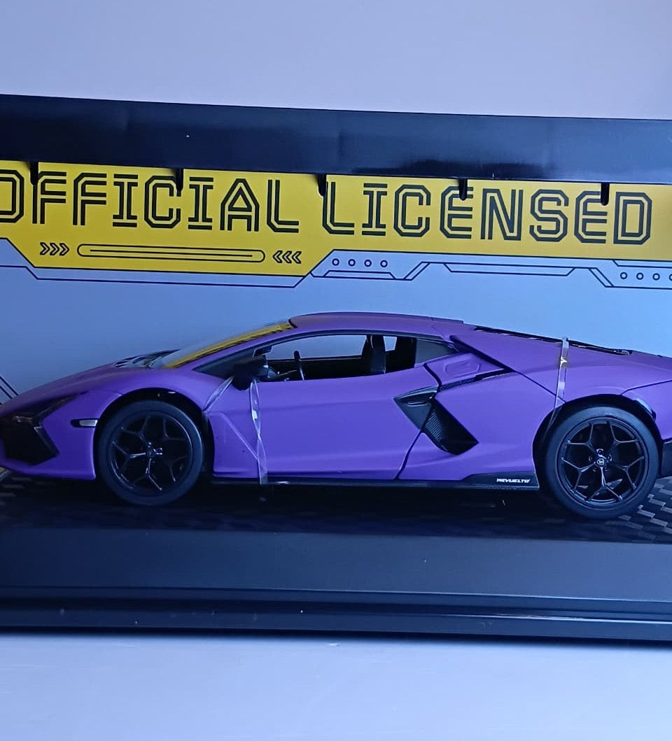 CCA LAMBORGHINI REVUELTO 1:24 DIECAST SCALE MODEL 68272K PURPLE