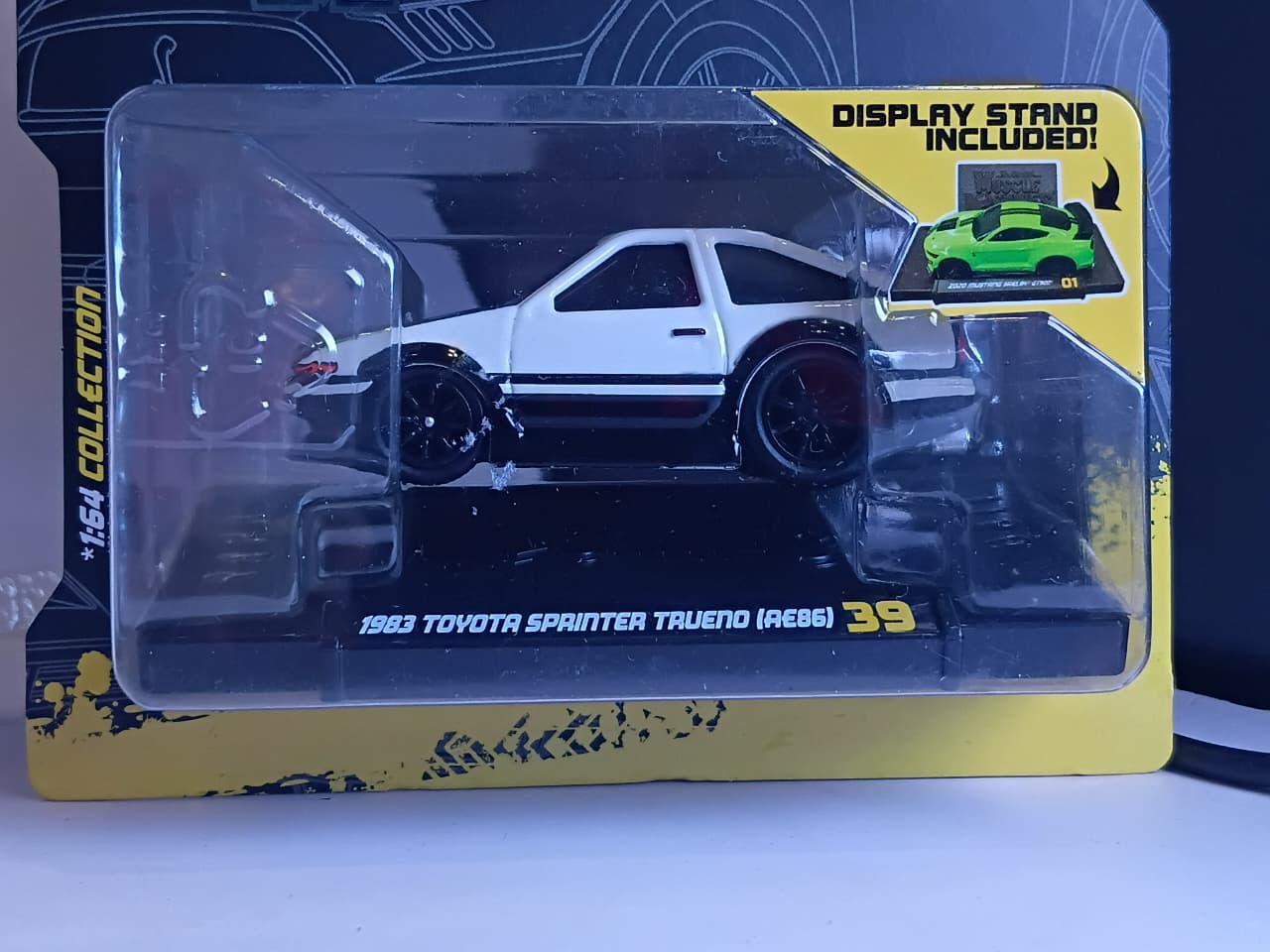 MAISTO MUSCLE MACHINE 1/64 SCALE 1983 TOYOTA SPAINTER TRUENO (AE86) WHITE METAL DIECAST SERIES 7 MODEL 39