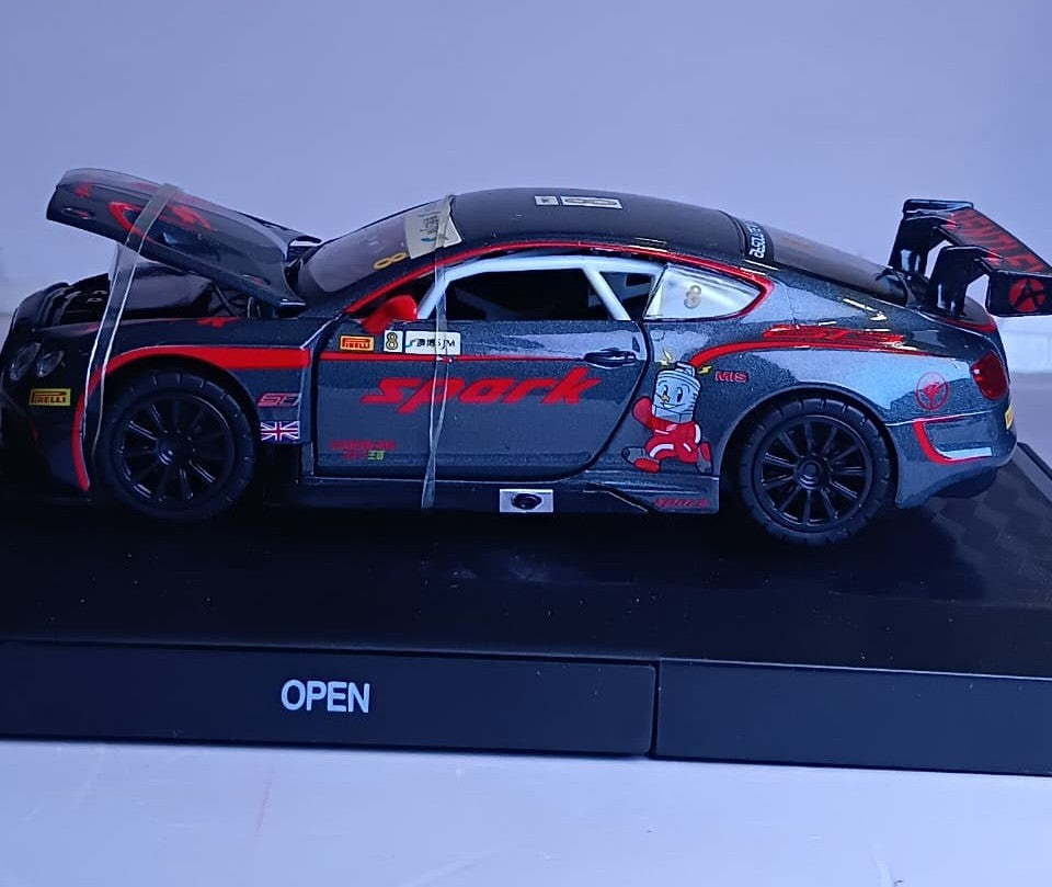 CCA BENTLEY CONTINENTAL GT3 1:32 DIECAST MODLE 88358 GRAY