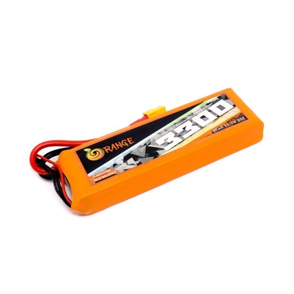 Orange 3300mAh 3S 25C/60C (11.1V) Lithium Polymer Battery Pack