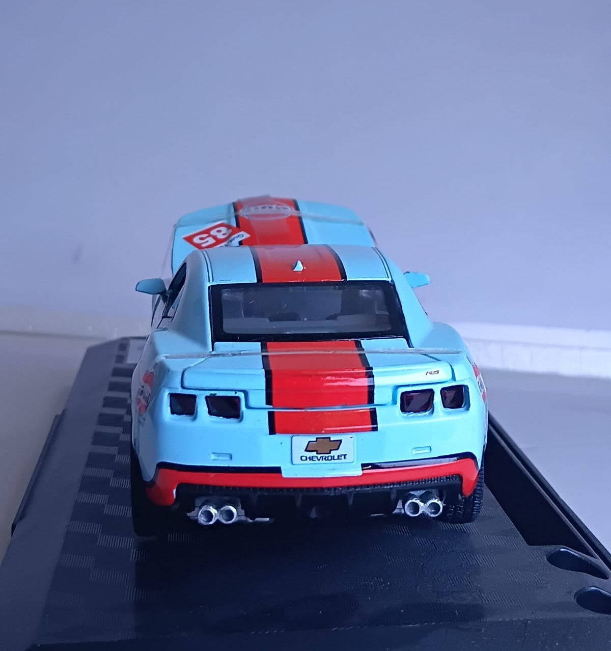 CCA GULF 1:32 2013 CHEVROLET CAMARO SS DIECAST MODEL  88335F CAR SKY BLUE/ORANGE