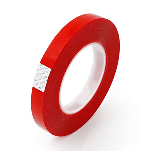DOUBLE SIDE TAPE 1/2 INCH RED