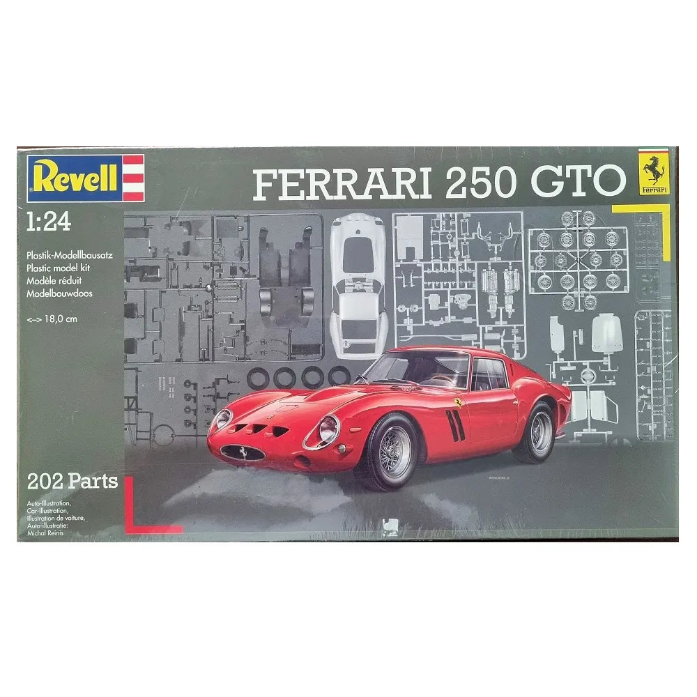 Revell Ferrari 250 GTO 1:24 Scale Plastic Model Kit 07395 (Officially Licensed)