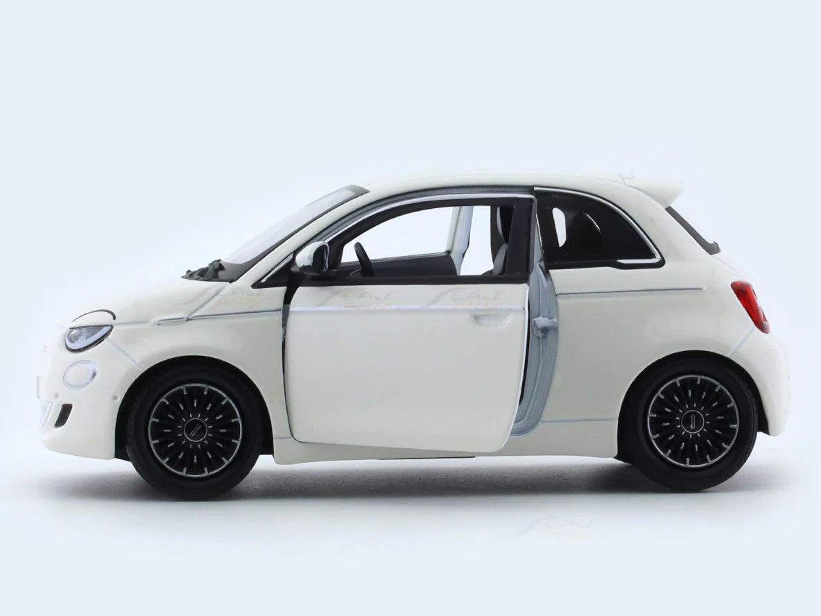BBURAGO 2023 FIAT 500E WHITE 1:24 SCALE 18-91110W