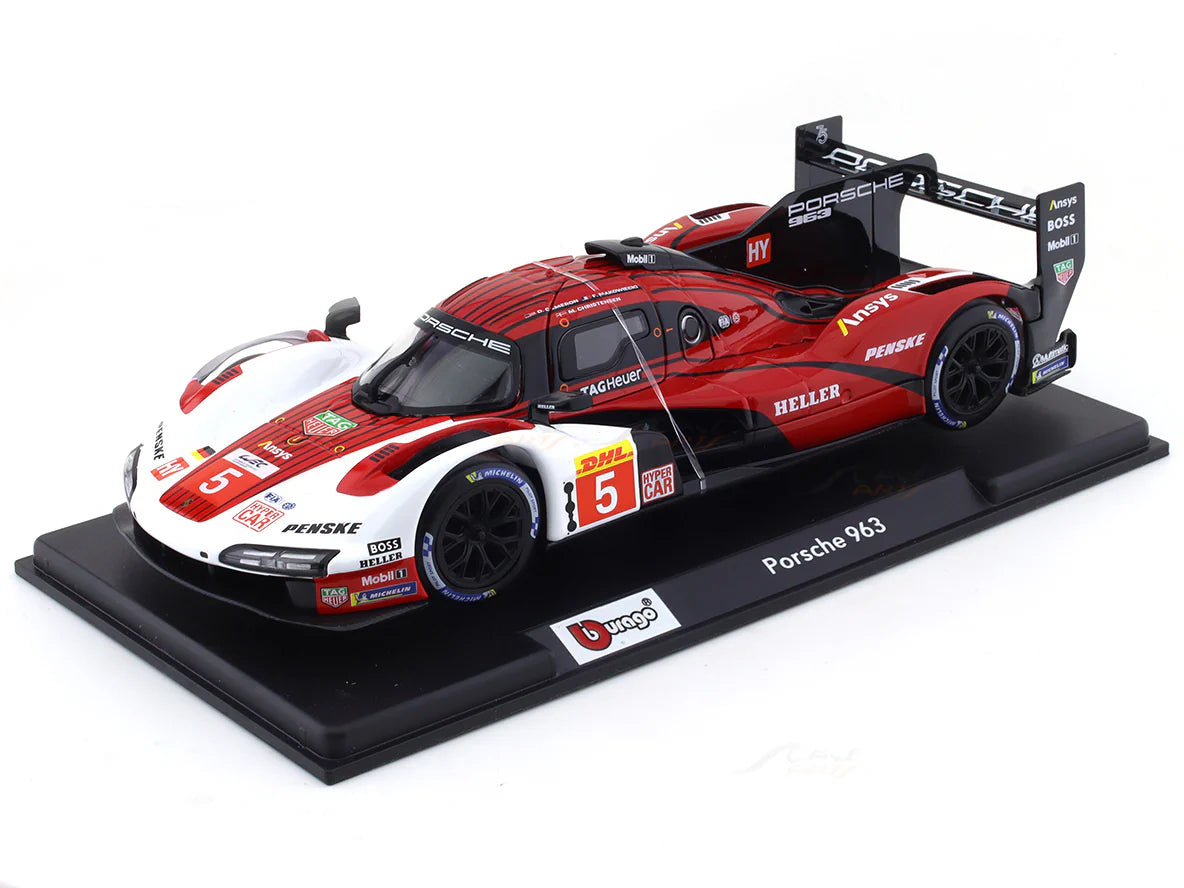 BBURAGO RACE 2023 PORSCHE 963 DIECAST MODEL  1/24 SCALE 18-98042