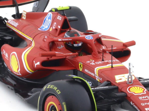 BBURAGO FERRARI SF24 C SAINZ #55 1/18 DIECAST 18-16815S