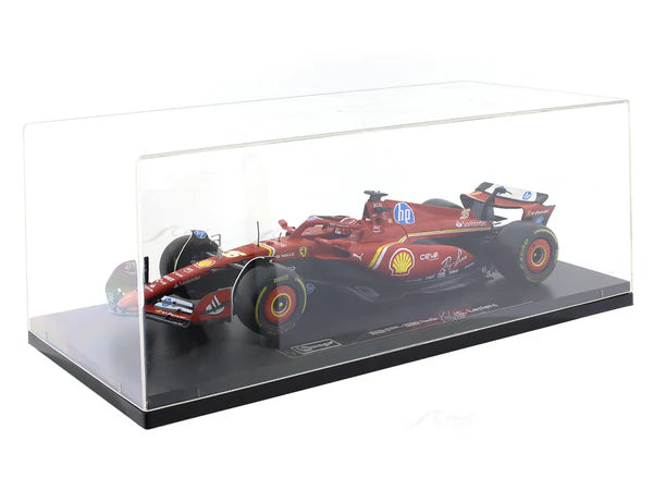 BBURAGO 2024 F1 FERRARI DELUXE SF24-#16 CHARLES LECLERC 1/18 SCALE DIECAST MODEL 18-16821