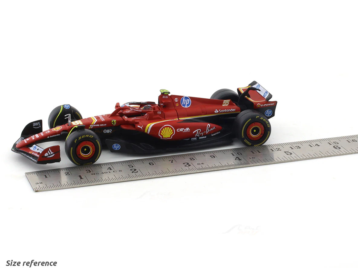 BBURAGO FERRARI SF24 CARLOS SAINZ 1:18 SCALE DIECAST MODEL