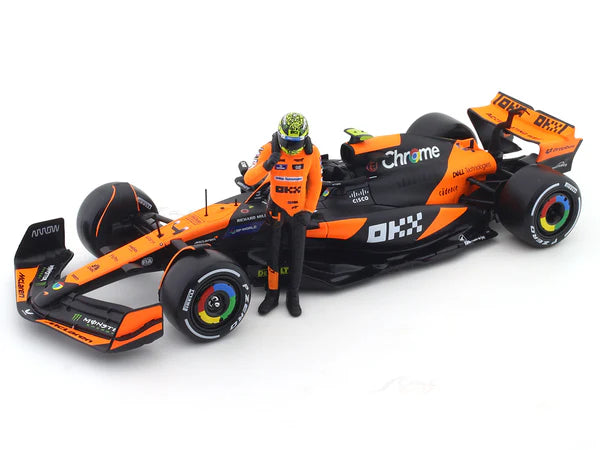BBURAGO F1 MCLAREN MCL38 MIAMI GRAND PRIX  2024  1/24 DIECAST 18-28040P
