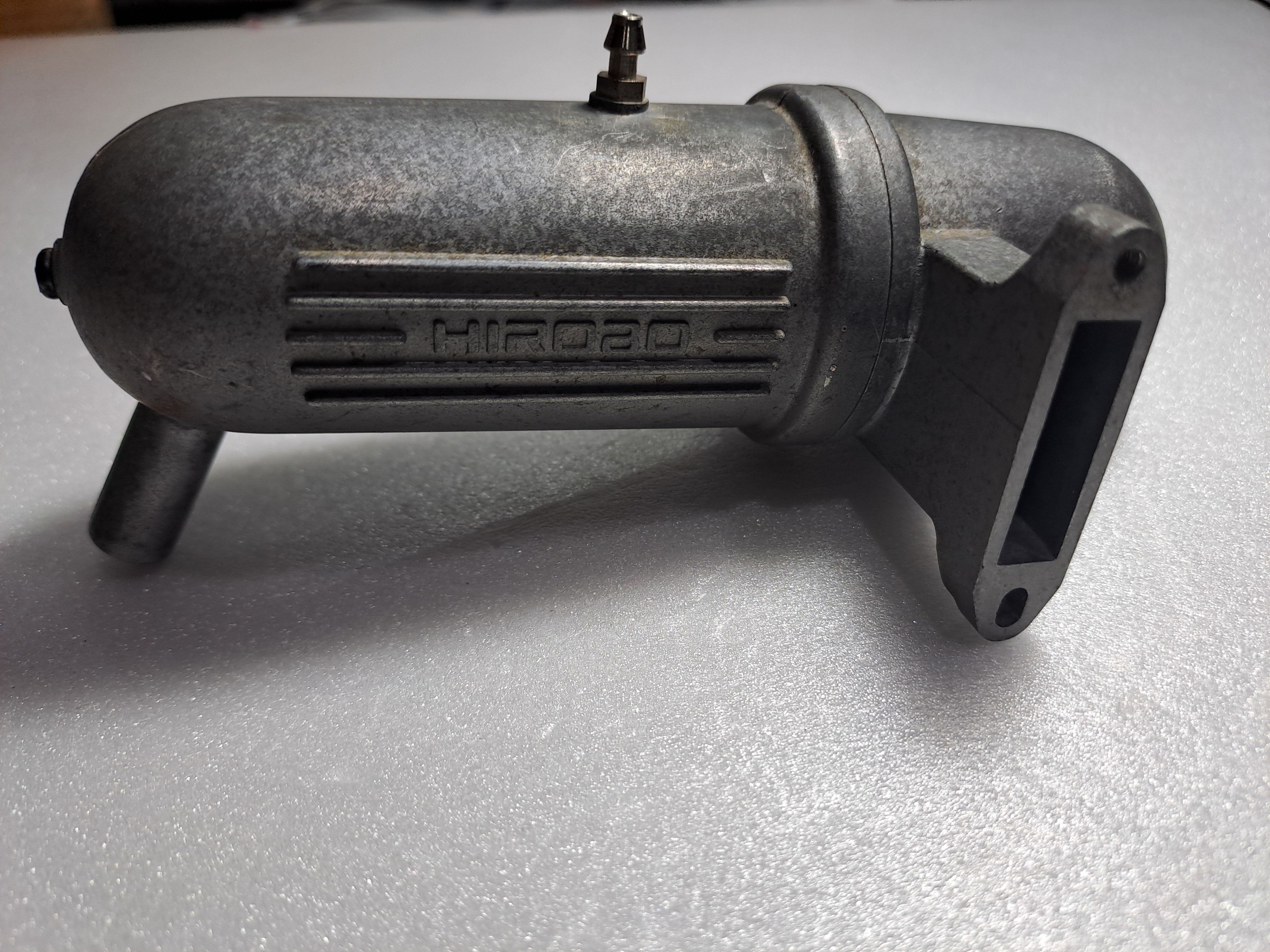 HIROBO HELI  EXHAUST FOR NITRO ENGINE 30 SIZE PART NO. 0412-202 PRE OWNED QUALITY