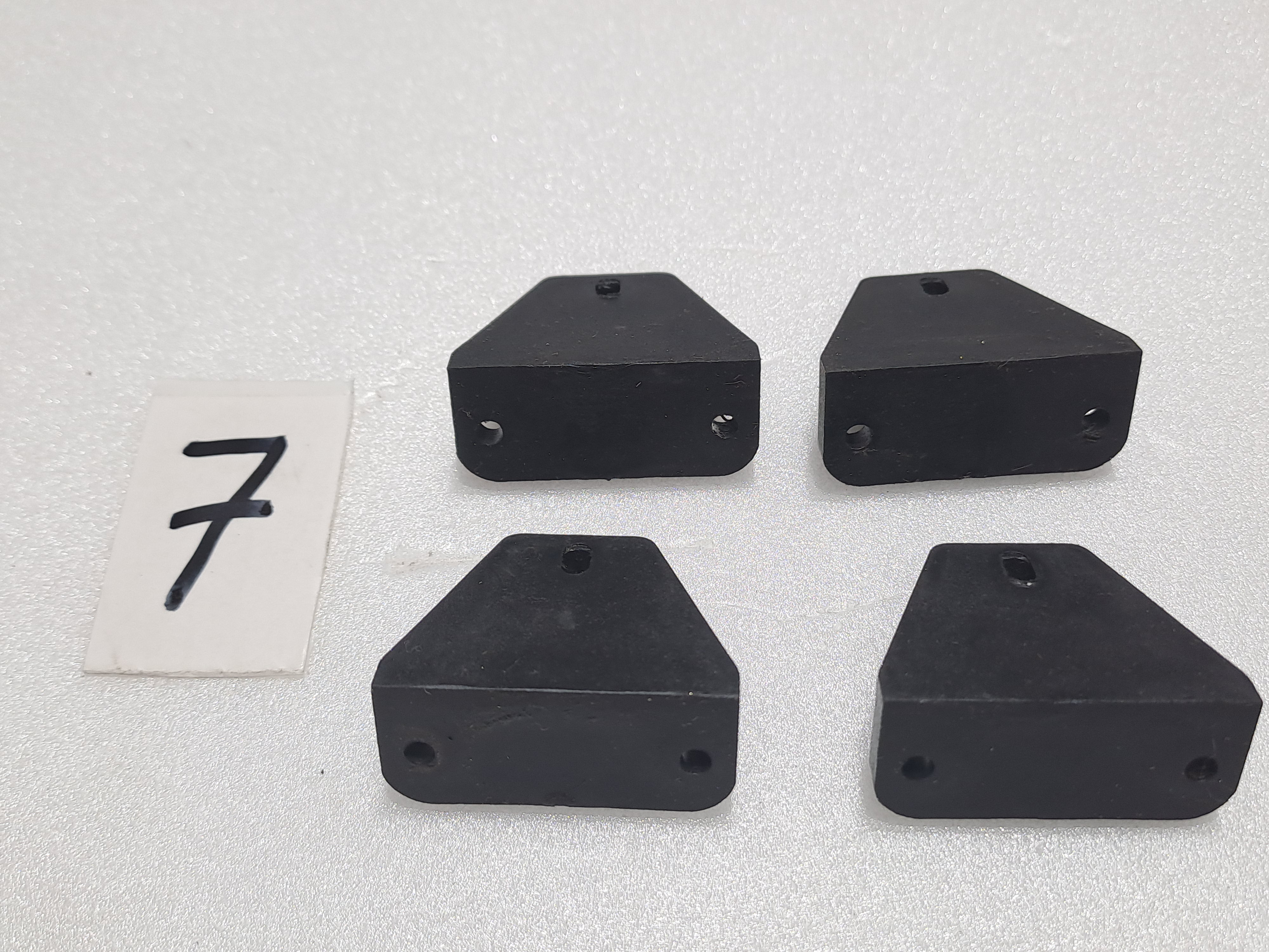 JR VIBE 50 NITRO HELICOPTER LANDING STRUT MOUNT PART NO.-996005 (PACK OF 4)PRE OWNED QUALITY