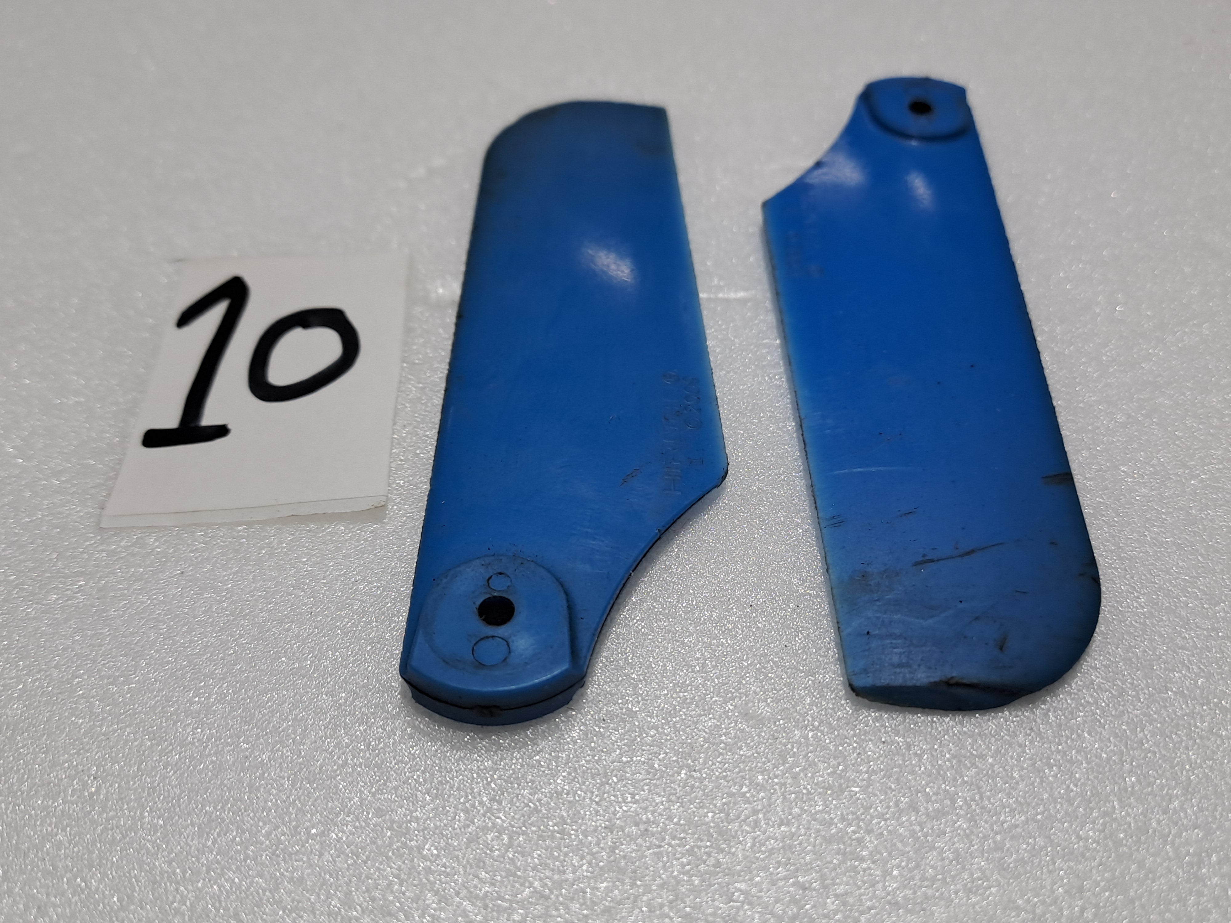 HIROBO SCEADU EVO TAIL BLADES PLASTIC PART NO-  0412-150 PRE OWNED QUALITY