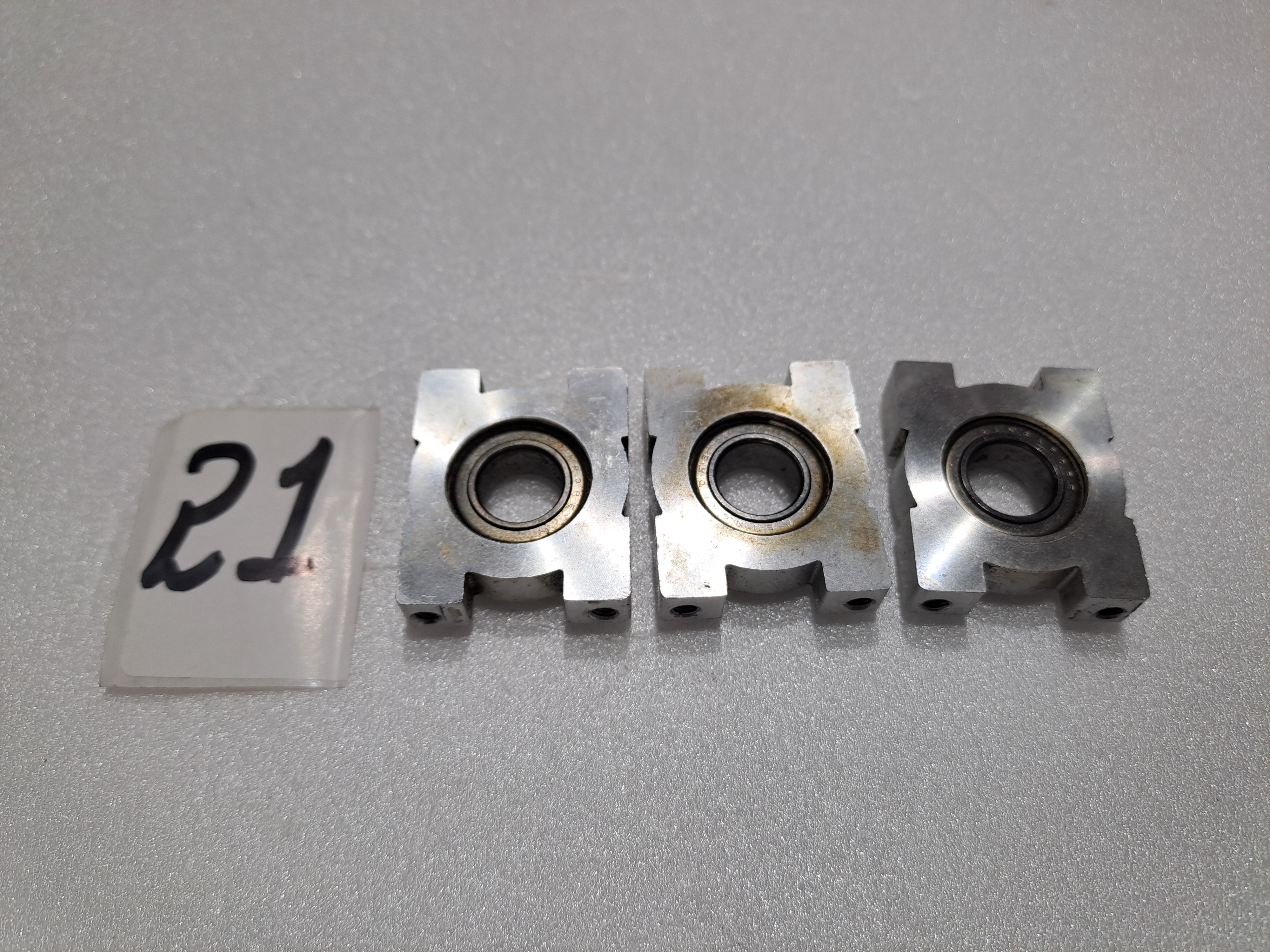 JR VIBE 50 NITRO HELICOOPTER BEARING BLOCKS WITH BEARING (PACK OF 3) PART NO.-996160 PRE OWNED QUALITY