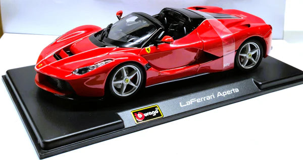 BBURAGO FERRARI LAFERRARI APERTA 1/24 DIECAST MODEL CAR (18-96022)