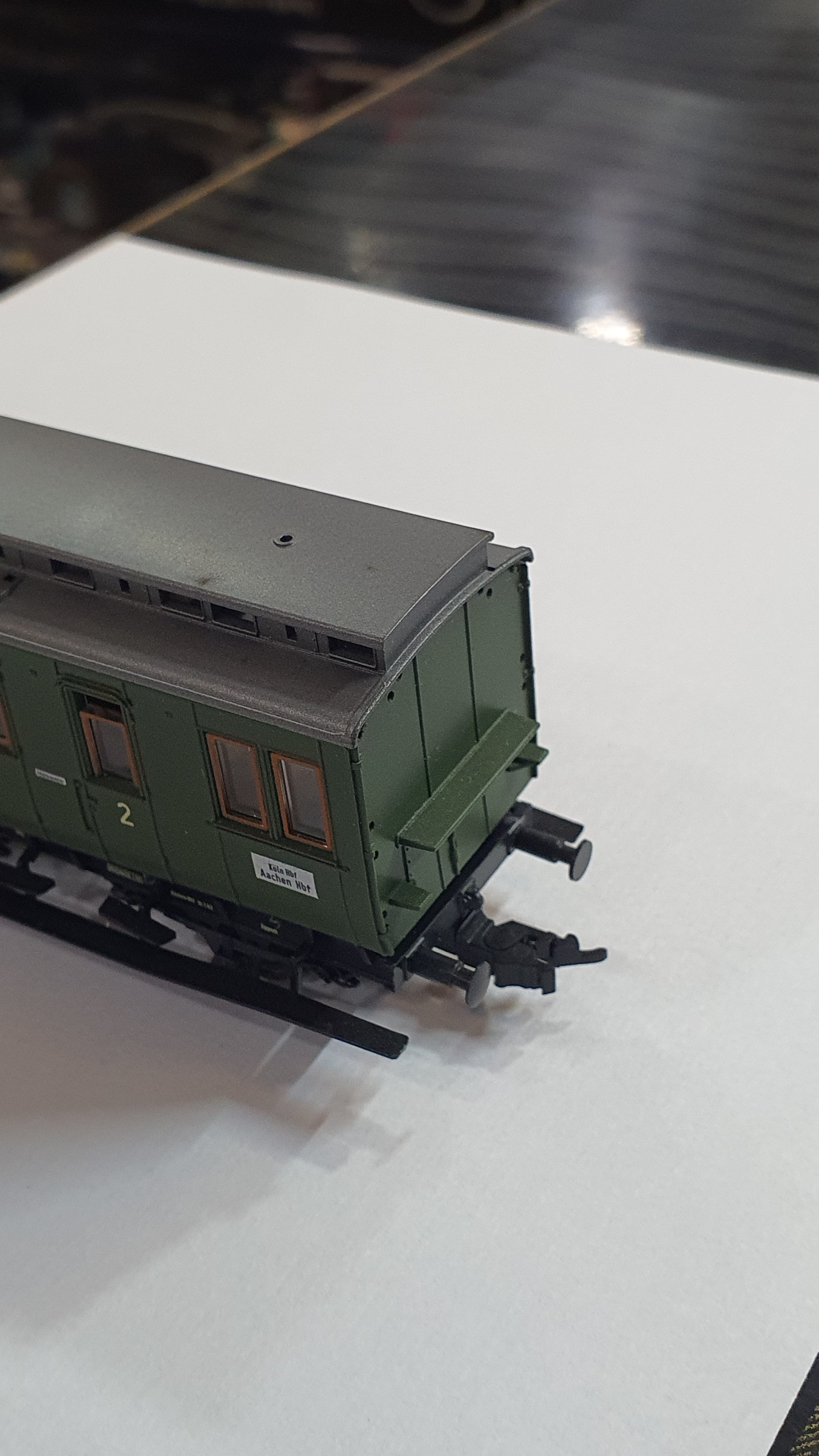 ROCO H0 44205A PASSENGER COMPARTMENT CAR 52595 COLOGNE DB SHORT COUPLINGS