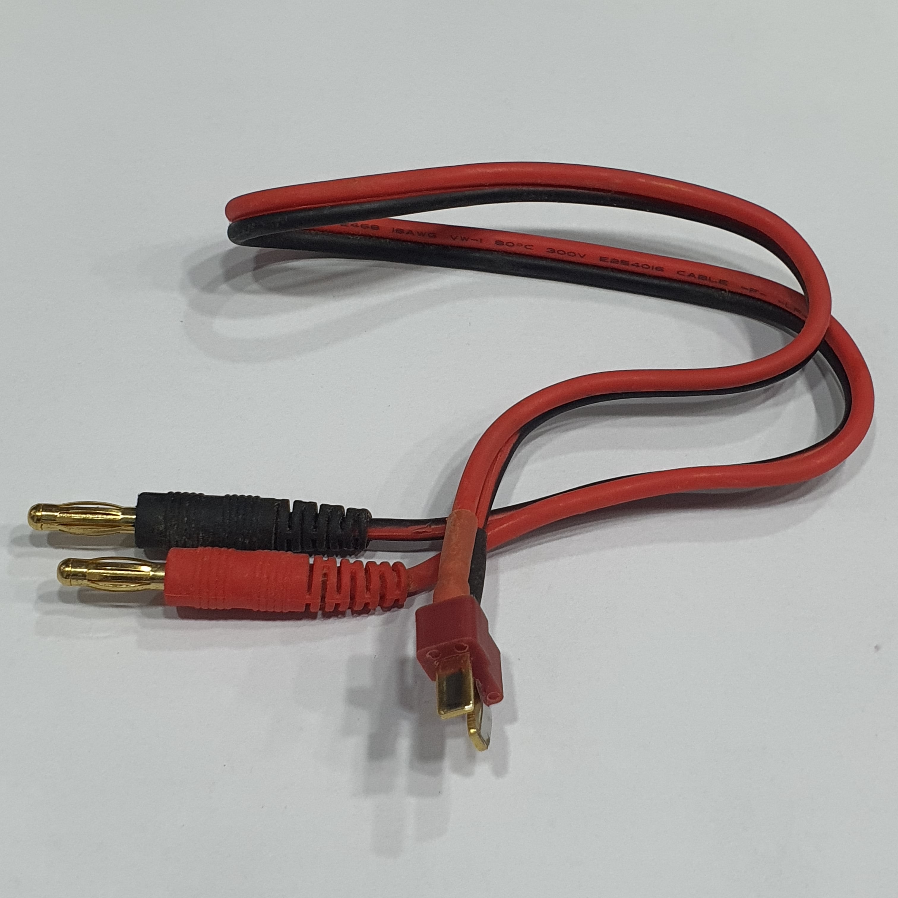 BANANA 4MM PLUG TO T-PLUG MALE CONNECTOR